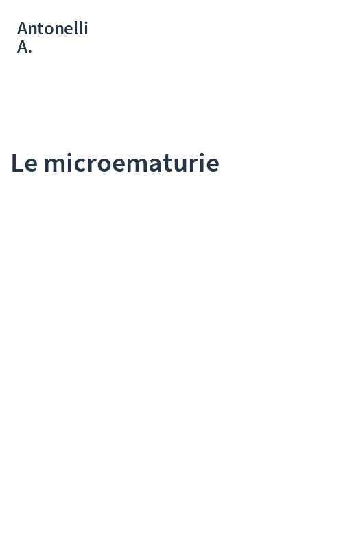 Le microematurie