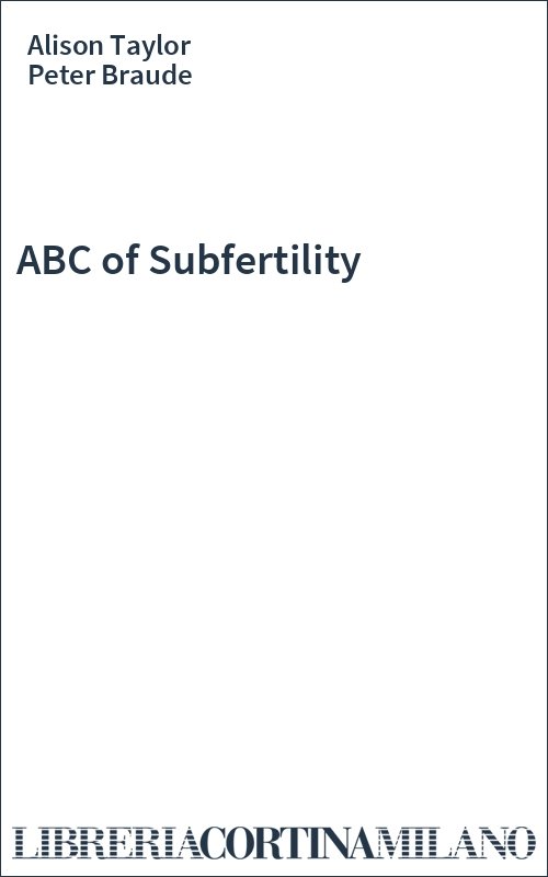 ABC of Subfertility