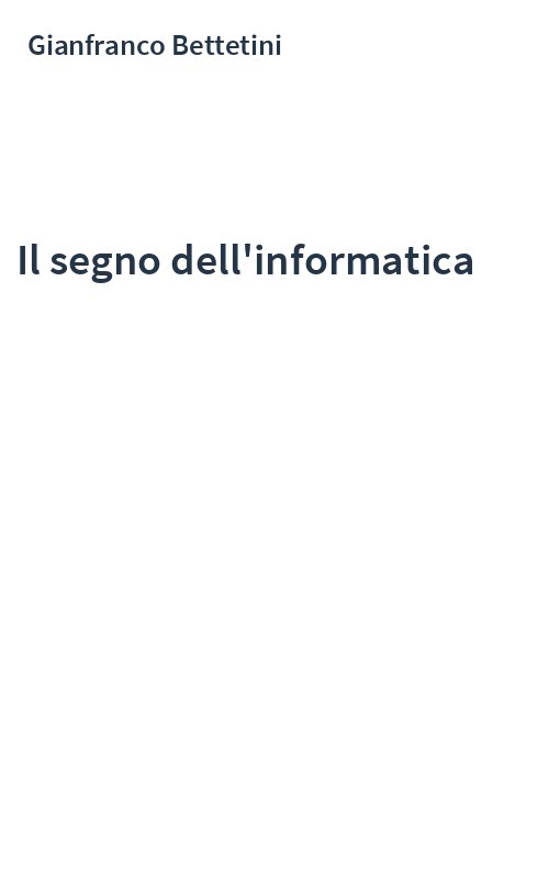 Il segno dell'informatica