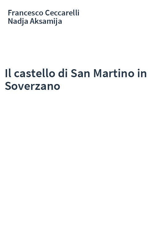 Il castello di San Martino in Soverzano