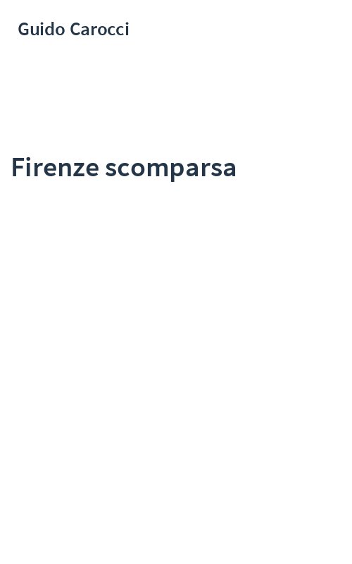 Firenze scomparsa