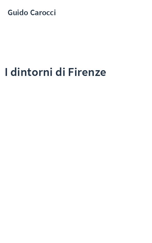 I dintorni di Firenze
