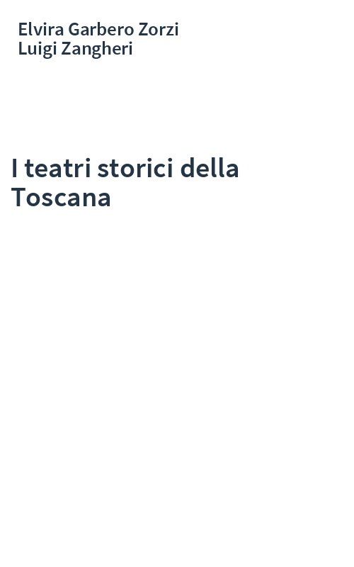 I teatri storici della Toscana