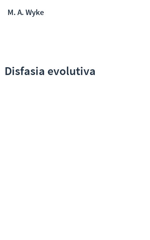 Disfasia evolutiva