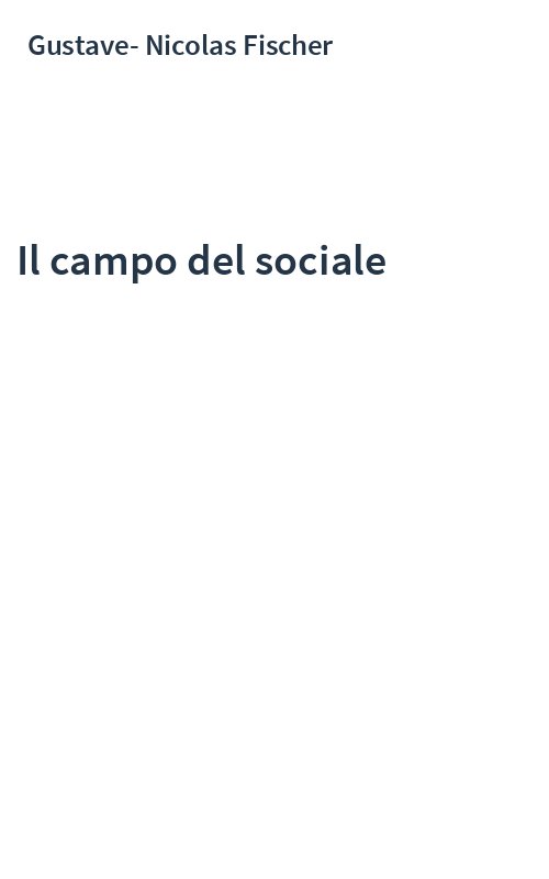 Il campo del sociale