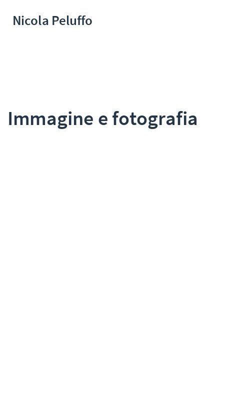 Immagine e fotografia