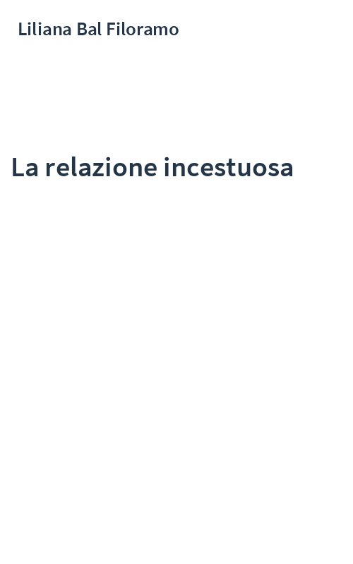 La relazione incestuosa