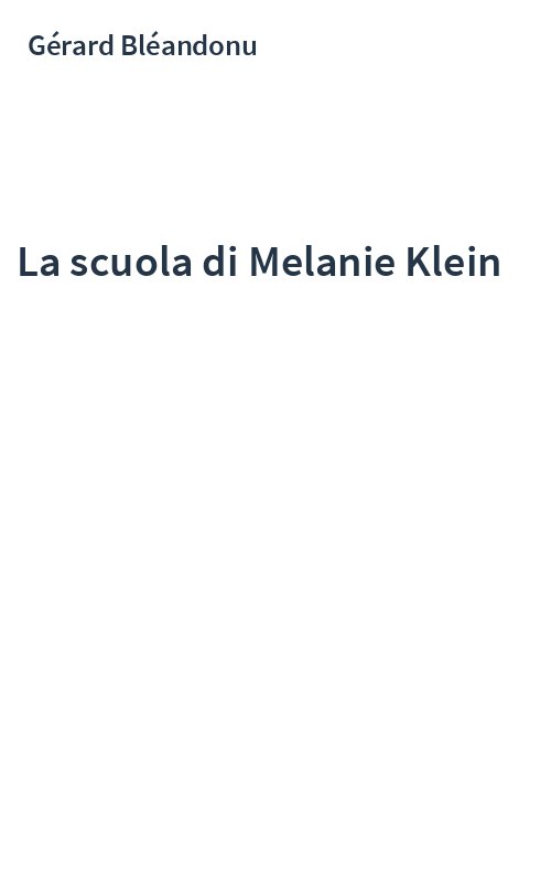 La scuola di Melanie Klein