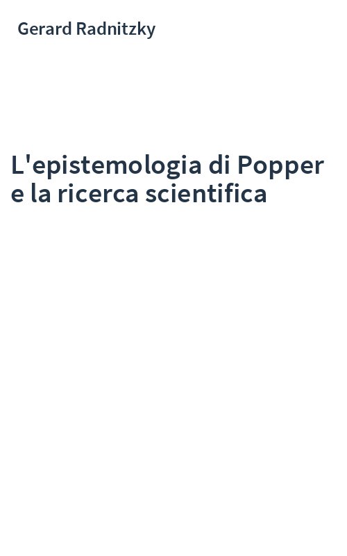 L'epistemologia di Popper e la ricerca scientifica
