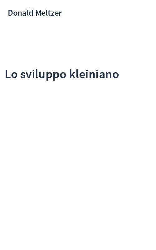 Lo sviluppo kleiniano