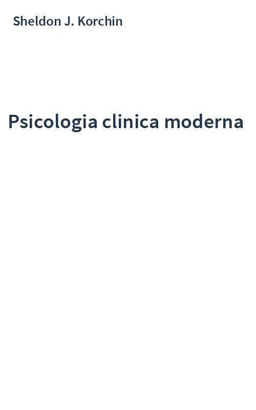 Psicologia clinica moderna