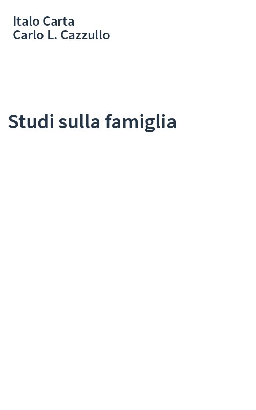 Studi sulla famiglia