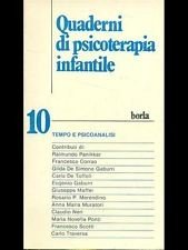 Quaderni di psicoterapia infantile 10. Tempo e psicoanalisi