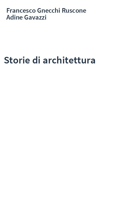 Storie di architettura