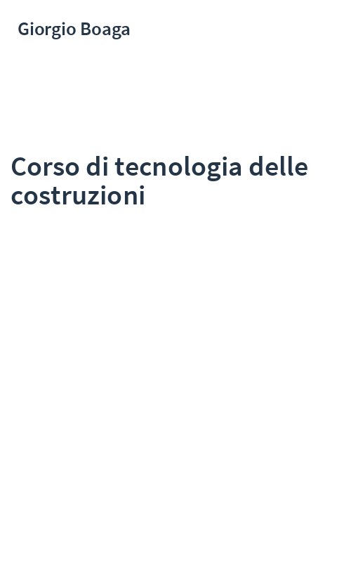 Corso di tecnologia delle costruzioni