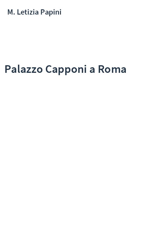 Palazzo Capponi a Roma