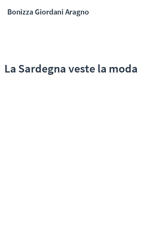 La Sardegna veste la moda