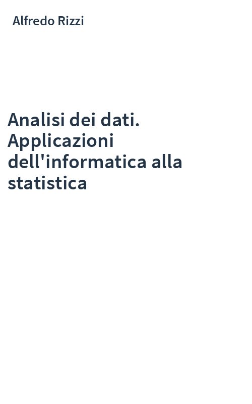 Analisi dei dati. Applicazioni dell'informatica alla statistica