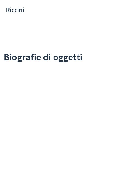 Biografie di oggetti