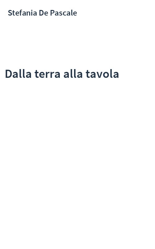 Dalla terra alla tavola