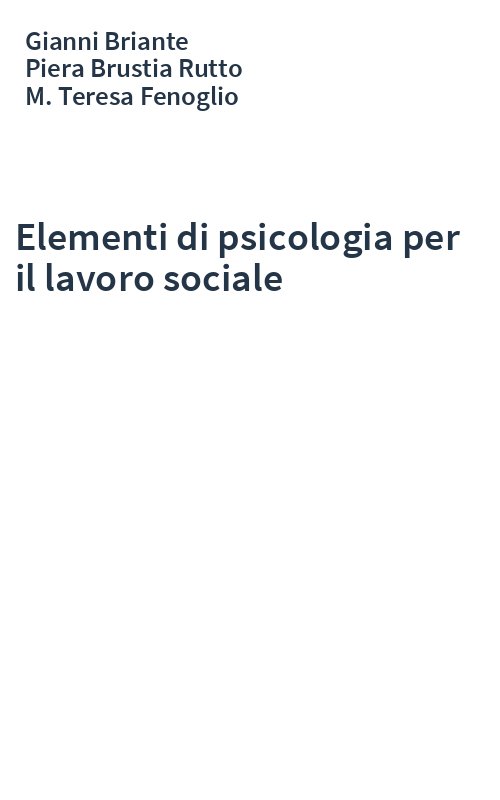 Elementi di psicologia per il lavoro sociale