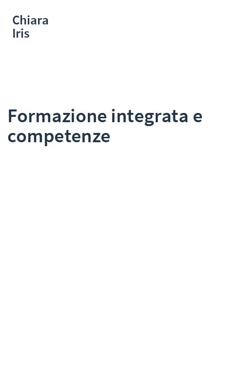 Formazione integrata e competenze