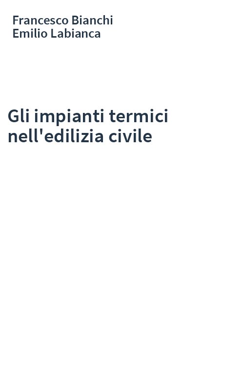 Gli impianti termici nell'edilizia civile
