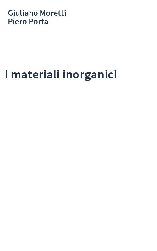 I materiali inorganici