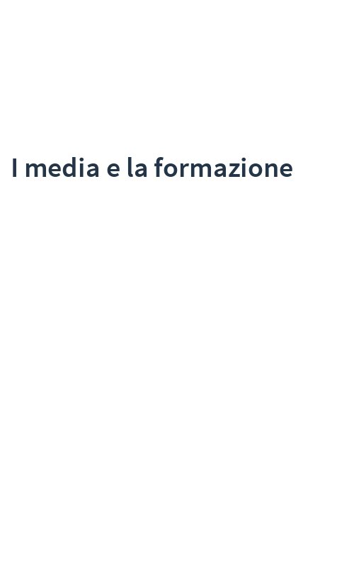 I media e la formazione