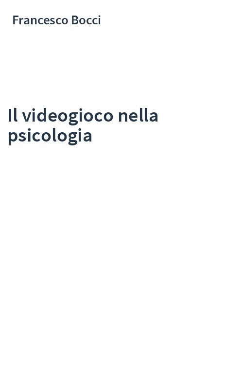 Il videogioco nella psicologia