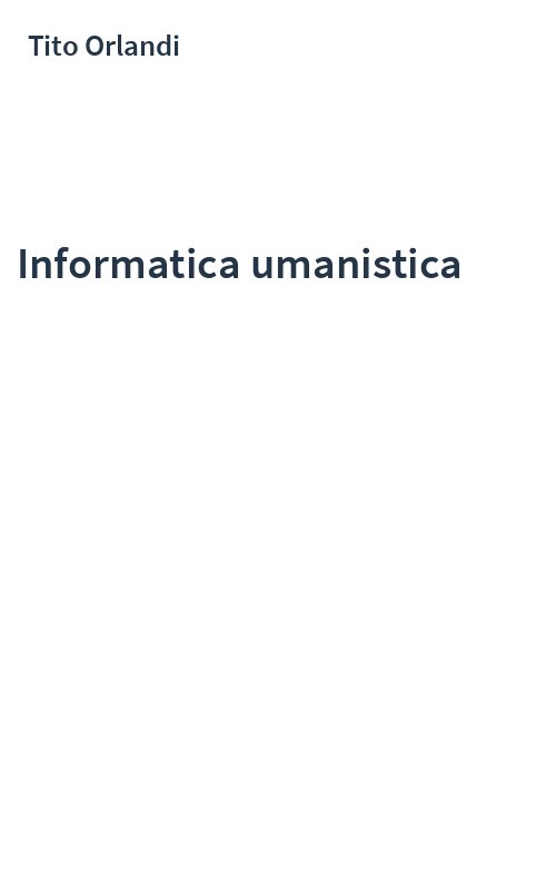 Informatica umanistica