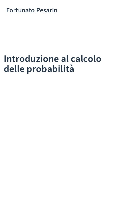 Introduzione al calcolo delle probabilità