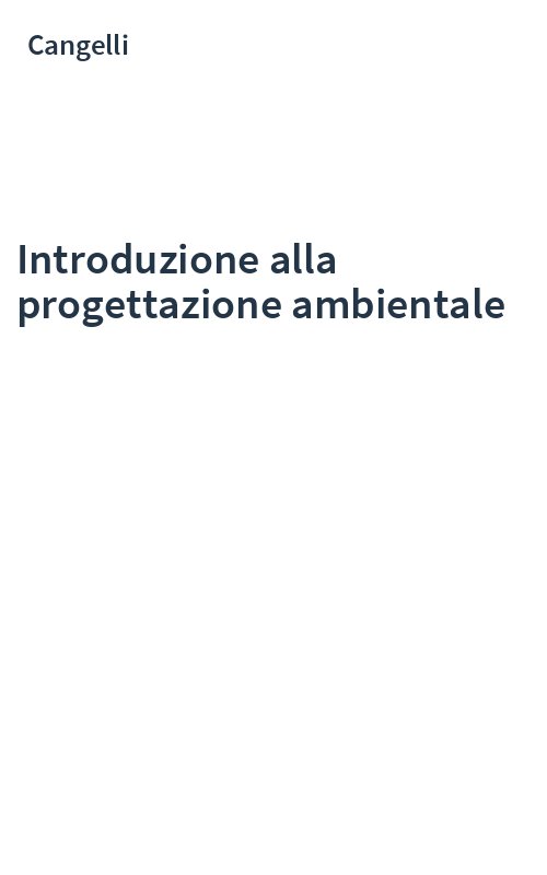 Introduzione alla progettazione ambientale