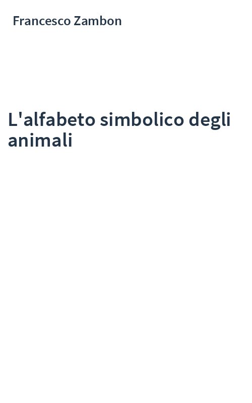 L'alfabeto simbolico degli animali