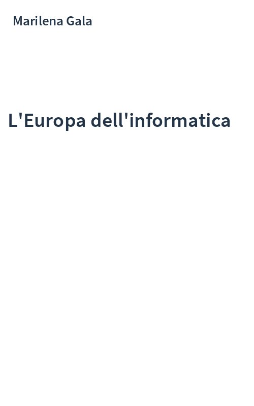 L'Europa dell'informatica