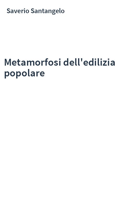 Metamorfosi dell'edilizia popolare