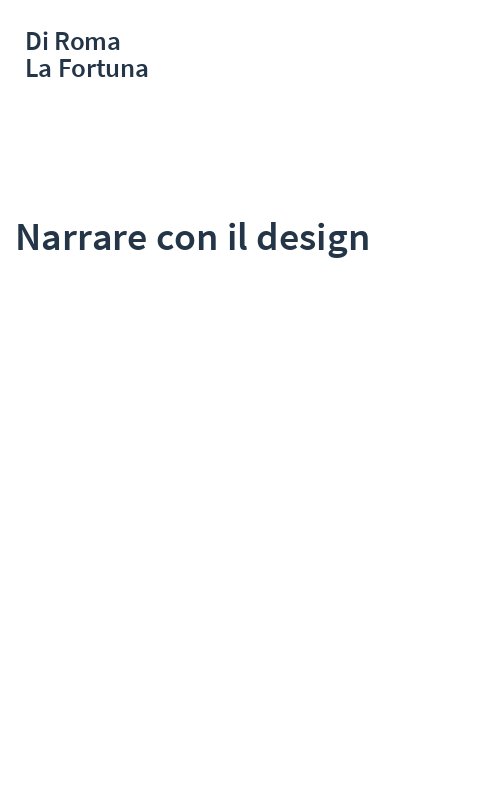 Narrare con il design