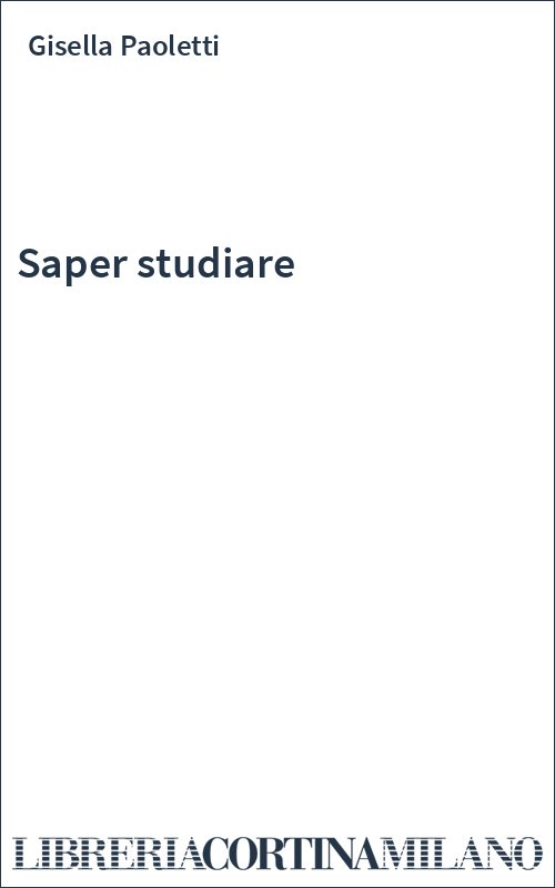 Saper studiare