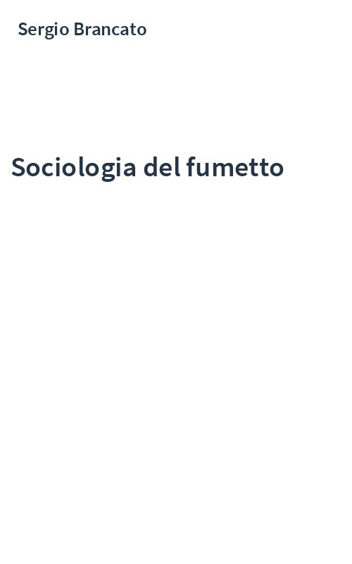 Sociologia del fumetto
