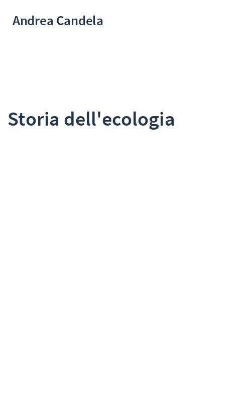 Storia dell'ecologia