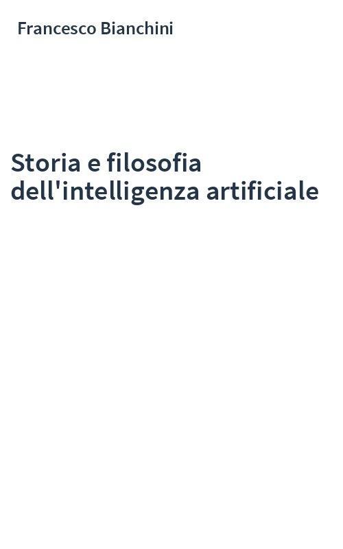 Storia e filosofia dell'intelligenza artificiale