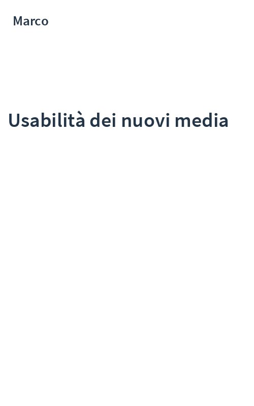 Usabilità dei nuovi media