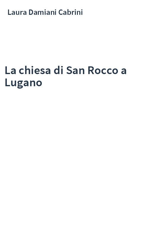La chiesa di San Rocco a Lugano