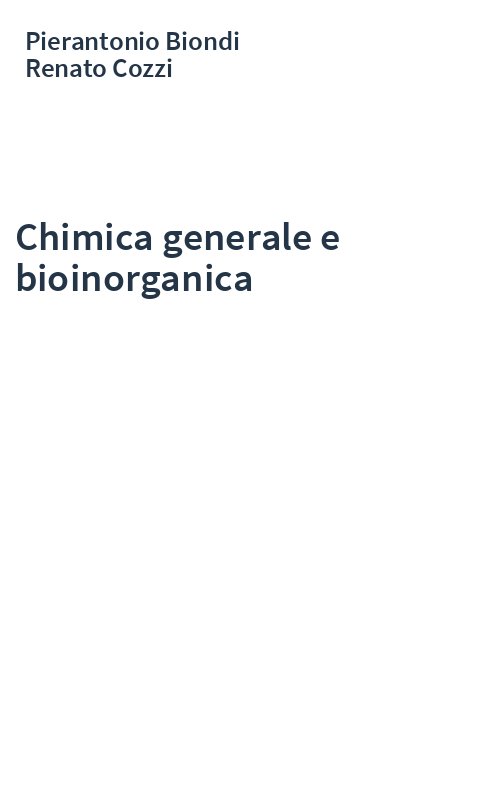 Chimica generale e bioinorganica