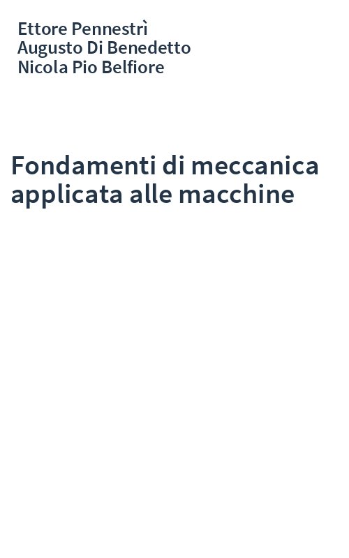 Fondamenti di meccanica applicata alle macchine