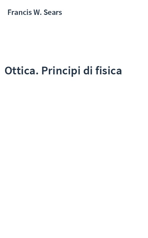 Ottica. Principi di fisica