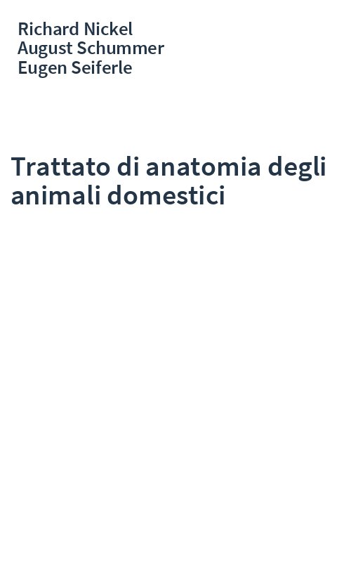 Trattato di anatomia degli animali domestici