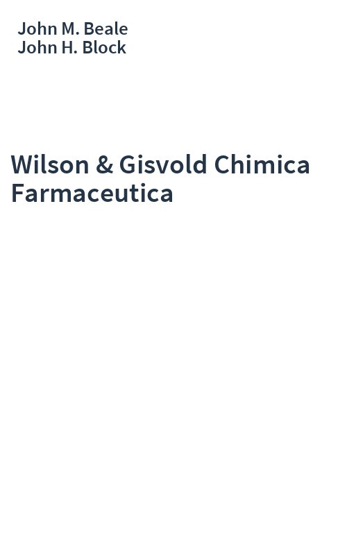 Wilson & Gisvold Chimica Farmaceutica