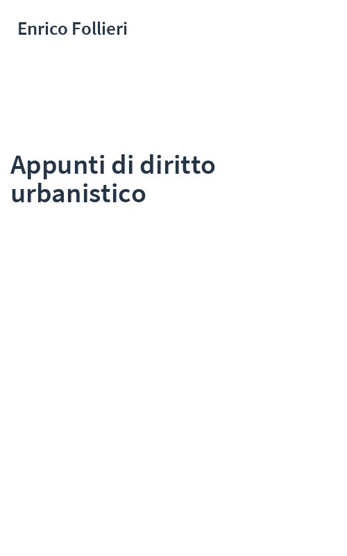 Appunti di diritto urbanistico