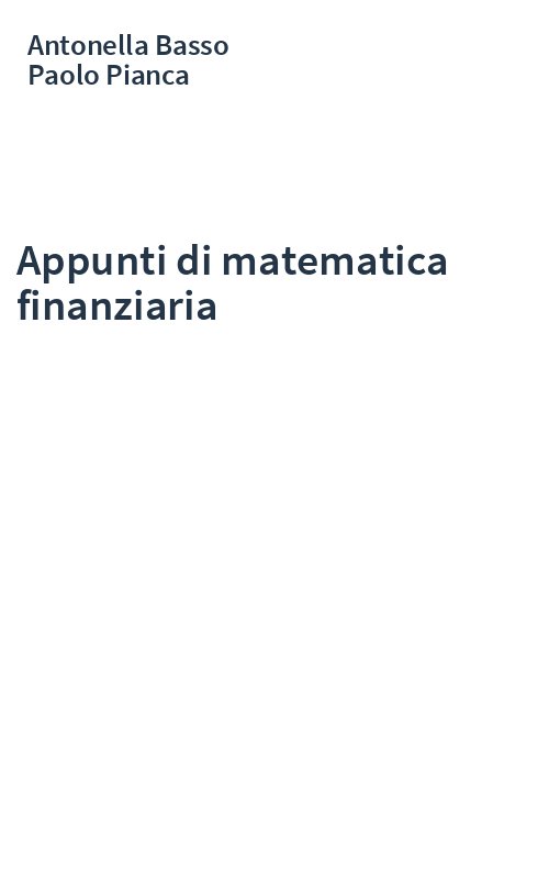 Appunti di matematica finanziaria